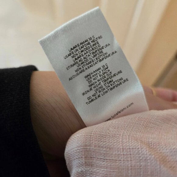 Luca Faloni Men's Portofino Striped Light Pink Shirt Size 18/45 - Picture 15 of 15